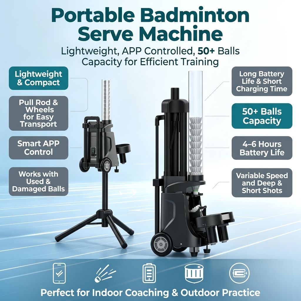 JMZ Badminton Ball Feeder Auto - đánh giá và giá Feeder Machine Badminton